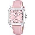 RELOJ DE MUJER SQUARE SERIES ROSA CLARO CON CORREA DE PIEL 18968/3
