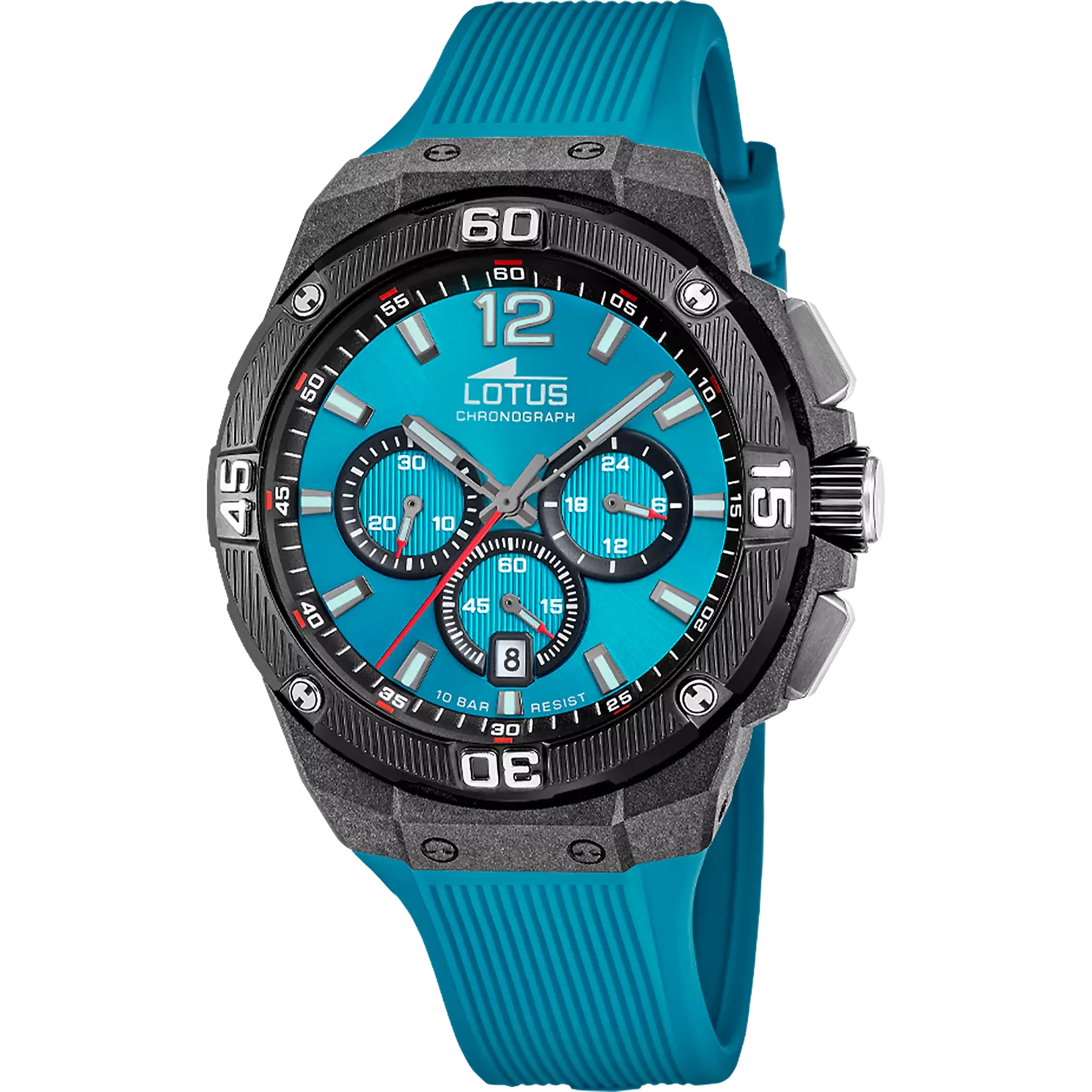 RELOJ LOTUS CHRONO 18975/6 AZUL CORREA DE CAUCHO, HOMBRE