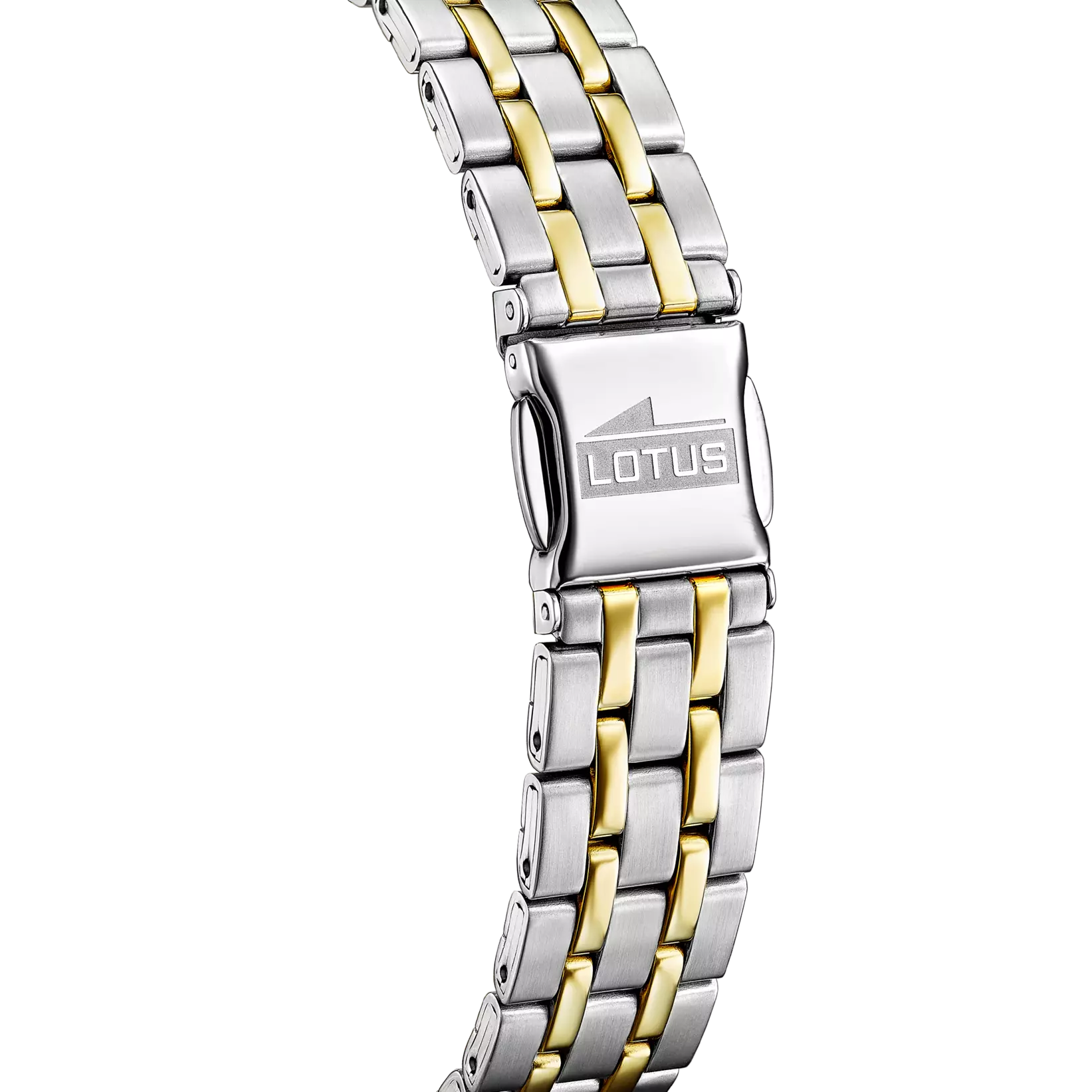 RELOJ DE MUJER SQUARE SERIES NACARADO CON CORREA DE ACERO BICOLOR 18981/1