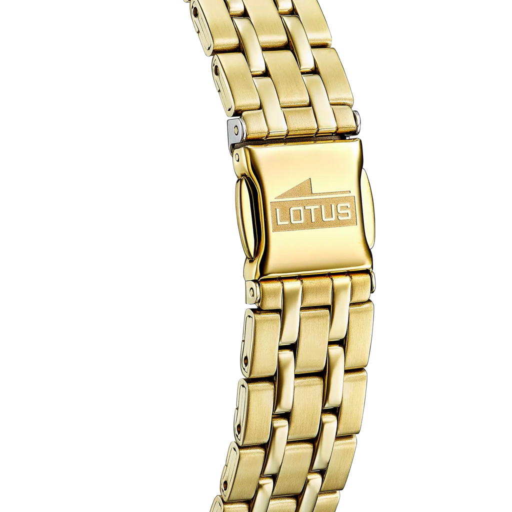 RELOJ DE MUJER SQUARE SERIES NEGRO CON CORREA DE ACERO CHAPADO 18982/3