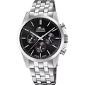 RELOJ LOTUS CHRONO 18989/4 NEGRO CORREA DE ACERO INOXIDABLE, HOMBRE