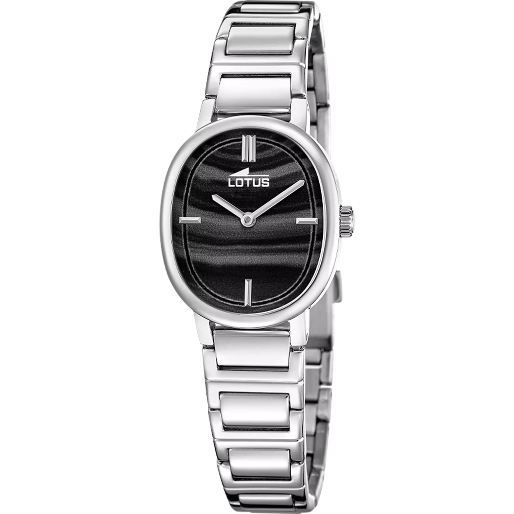 RELOJ DE MUJER 2GETHER NEGRO CON CORREA DE ACERO 19012/5