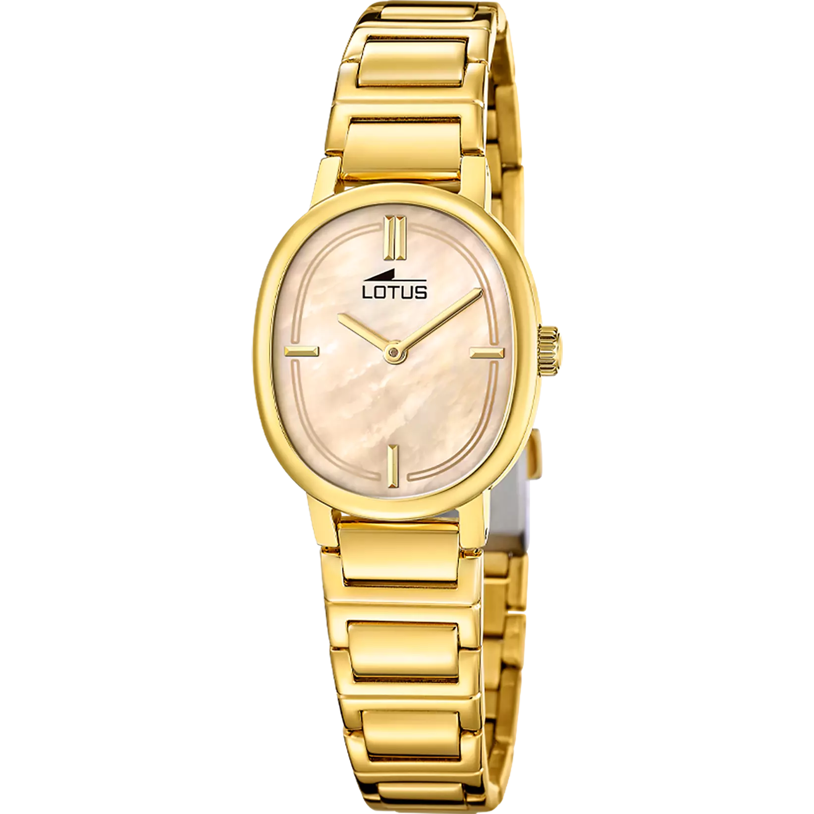 RELOJ DE MUJER 2GETHER DORADO NACARADO CON CORREA DE ACERO 19013/2
