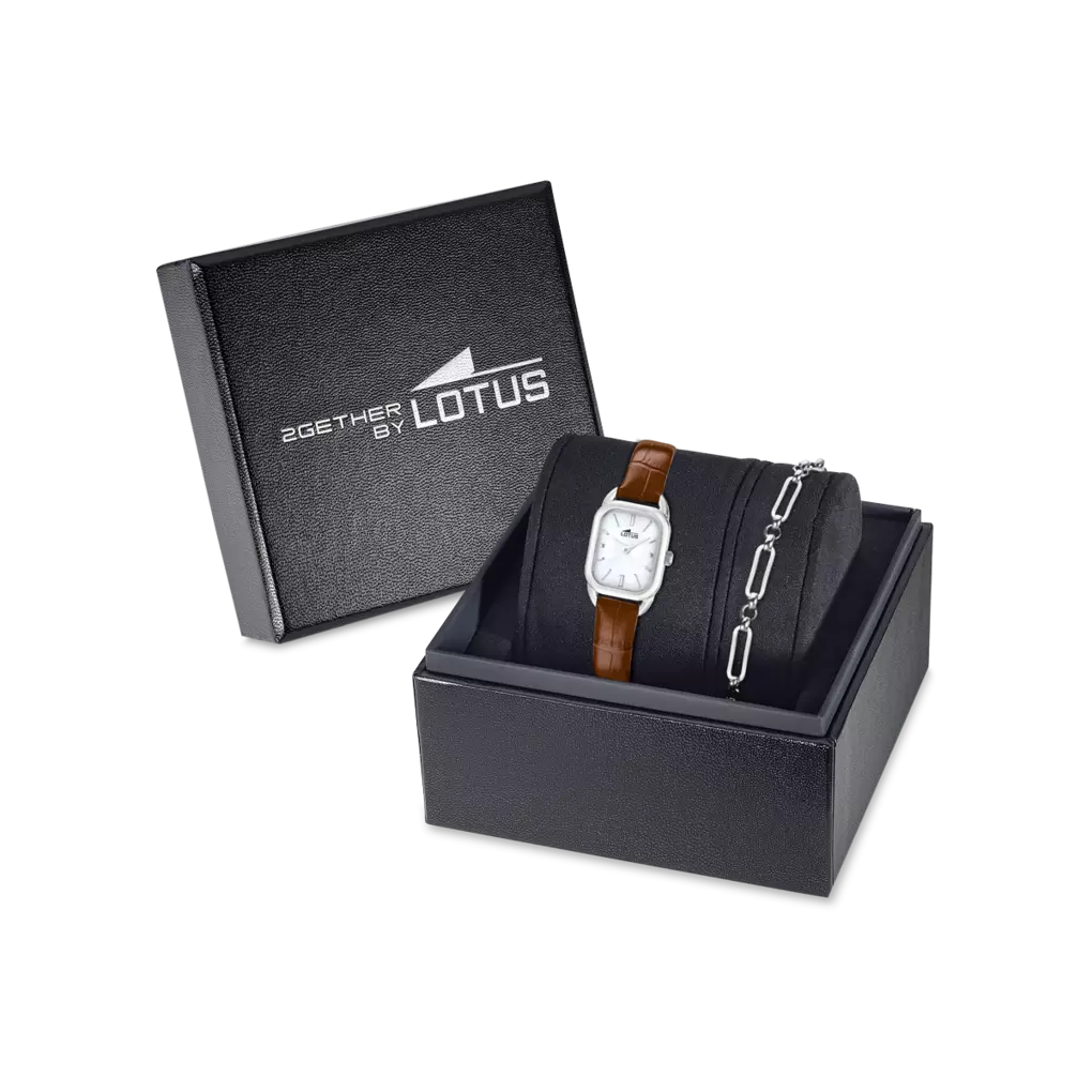 RELOJ DE MUJER 2GETHER BLANCO NACARADO CON CORREA DE PIEL 19040/2