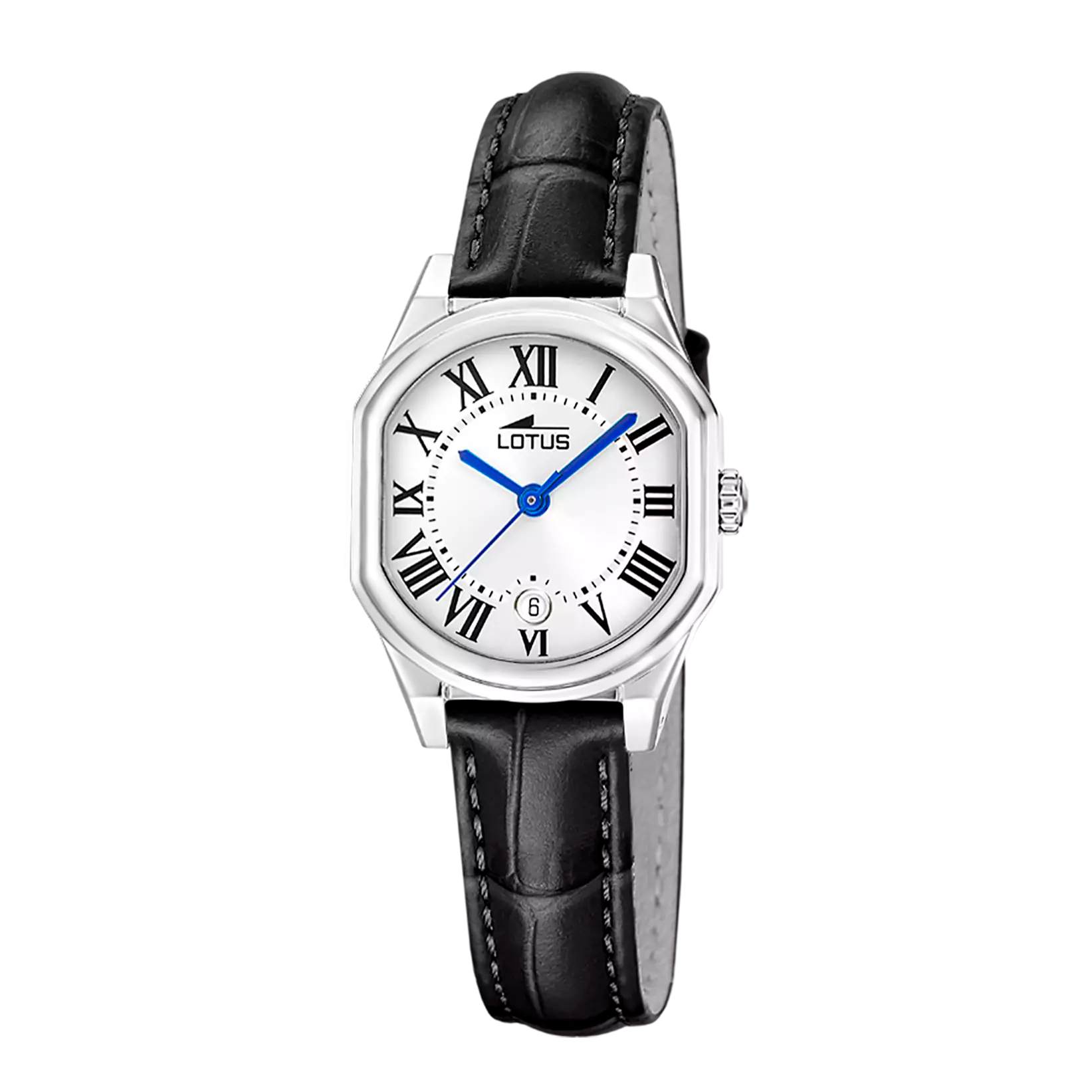 RELOJ DE MUJER LOTUS OLD MONEY 19044/1 CON ESFERA PLATA Y CORREA DE PIEL NEGRA