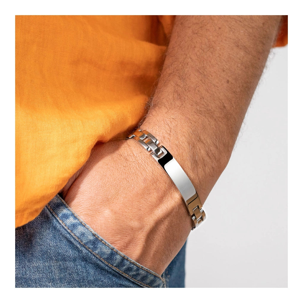 Pulsera Lotus Style Men In Black LS1511/2/1 acero, hombre