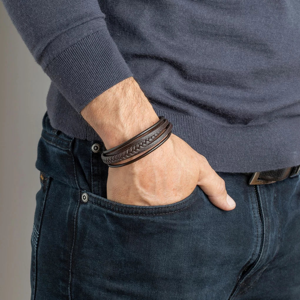 Pulsera Lotus Style LS2051-2/1 cuero, hombre