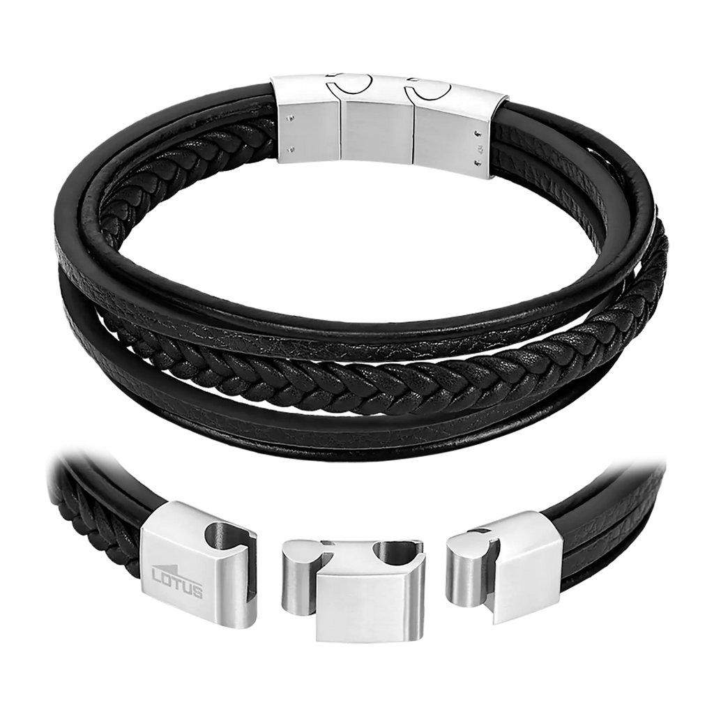 PULSERA LOTUS STYLE LS2051-2/3 CUERO, HOMBRE