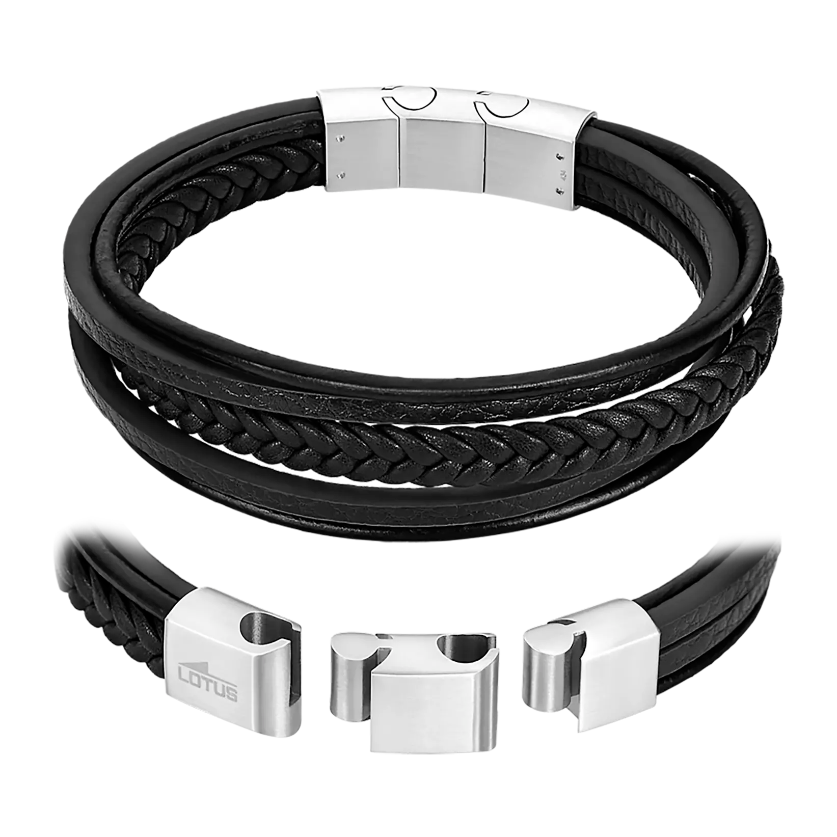 PULSERA LOTUS STYLE LS2051-2/3 CUERO, HOMBRE