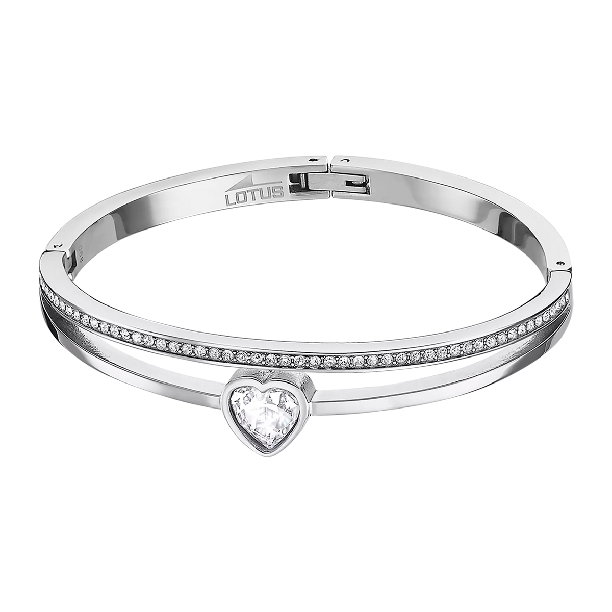 Pulsera corazón Lotus Style bliss LS2088-2/3 acero, mujer
