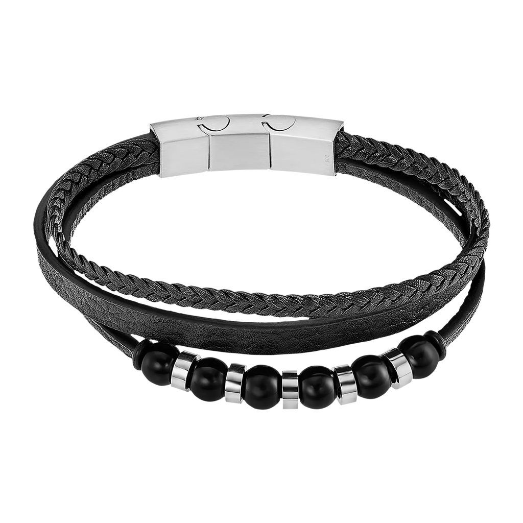 Pulsera Lotus Style Men In Black LS2382-2/1 acero inoxidable, hombre