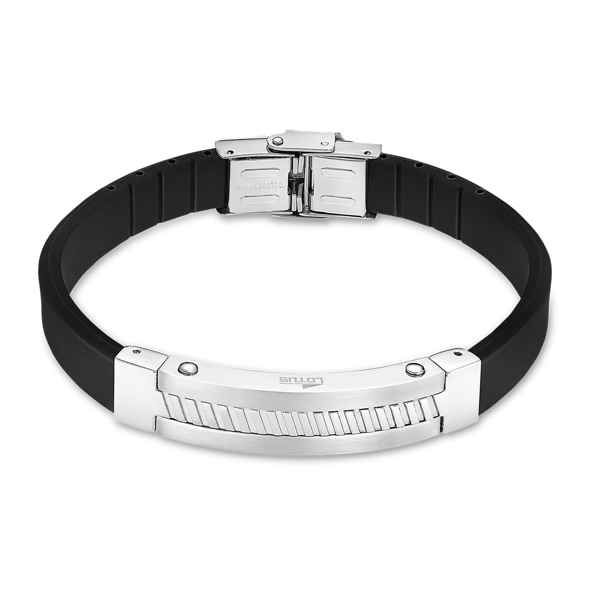 Pulsera Lotus Style Men In Black LS2454-2/1 acero inoxidable, hombre