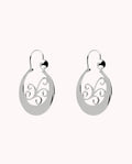 Pendientes aros canarios dara de plata de ley 925 bañada en rodio - 58-3075