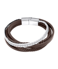 Pulsera LOTUS STYLE LS2627-2/1, de acero y piel