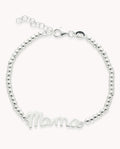 Pulsera mamá a mano de plata de ley 925.  13-200712