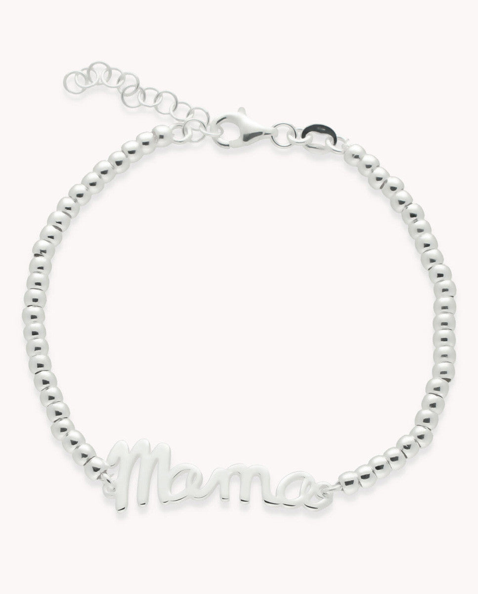 Pulsera mamá a mano de plata de ley 925.  13-200712