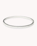 Pulsera rígida mil brillos de plata de ley 925 bañada en rodio. 33-2044