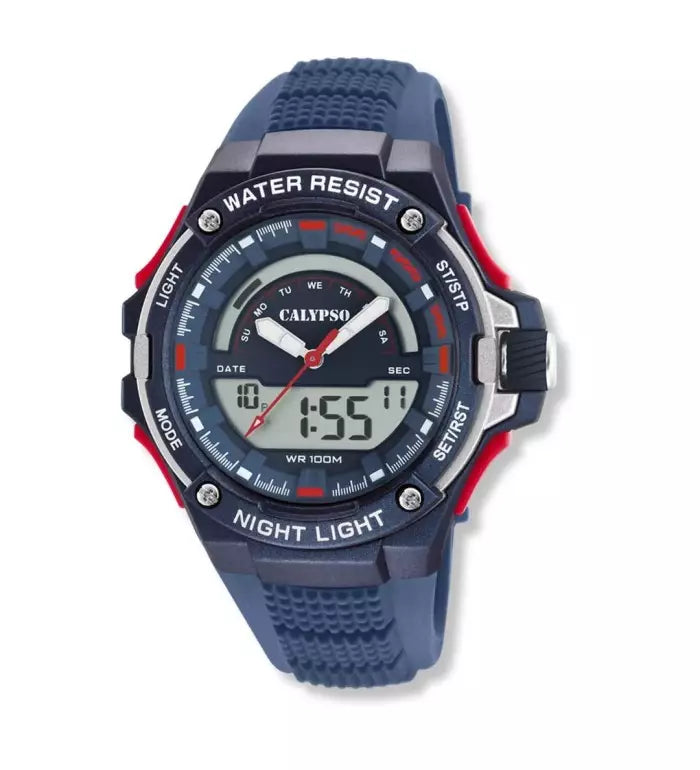 Reloj CALYPSO digital para hombre con correa de caucho K5768/3