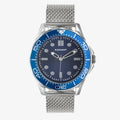 Reloj Hombre Chris Azul Correa Plateada RA675201