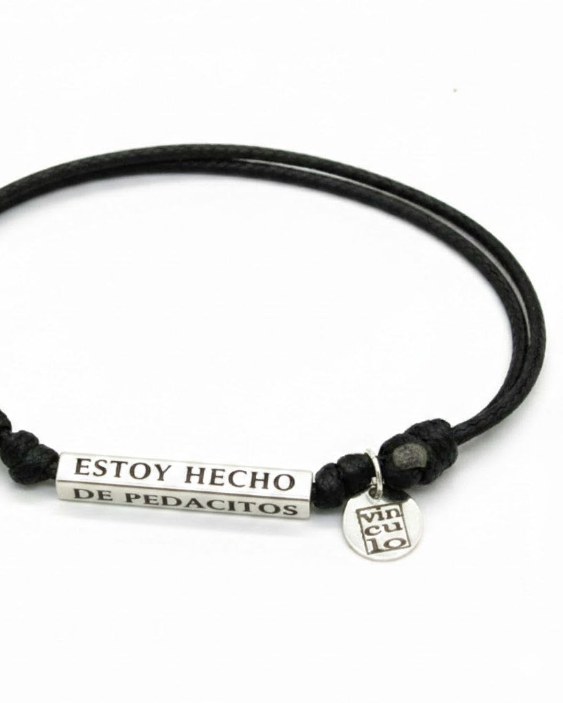 PULSERA TUBO CUADRADO 25x 4 mm   GRABADO 4 CARAS