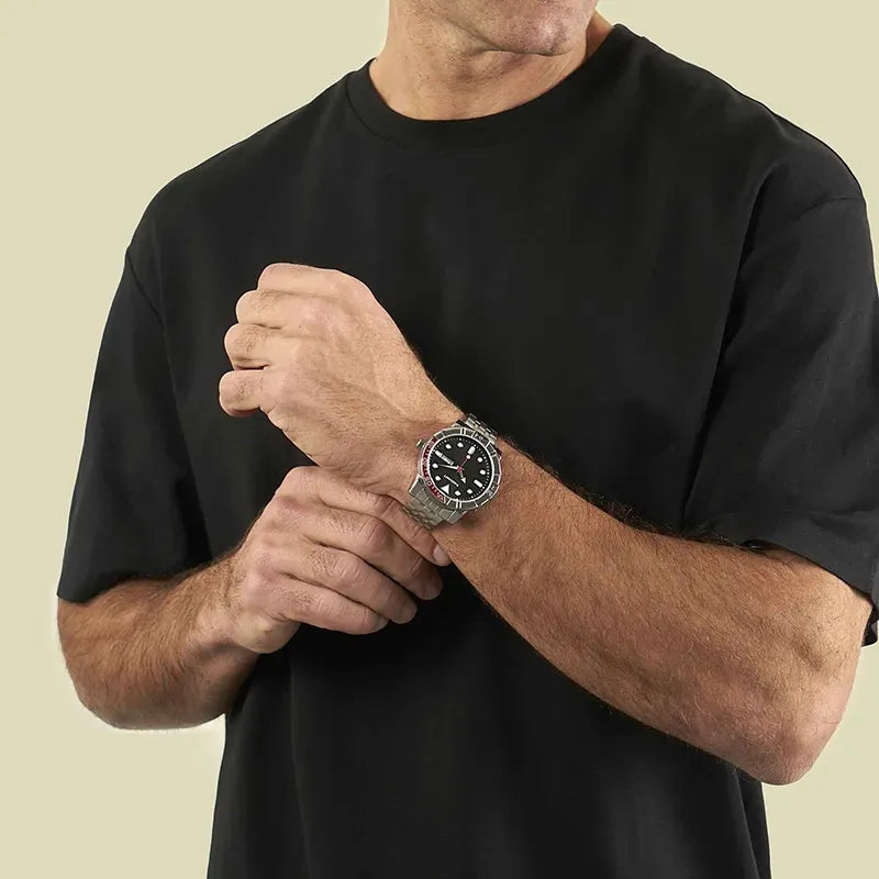 ZANZIBAR 44MM BLACK DIAL SS BRACELET RA613201